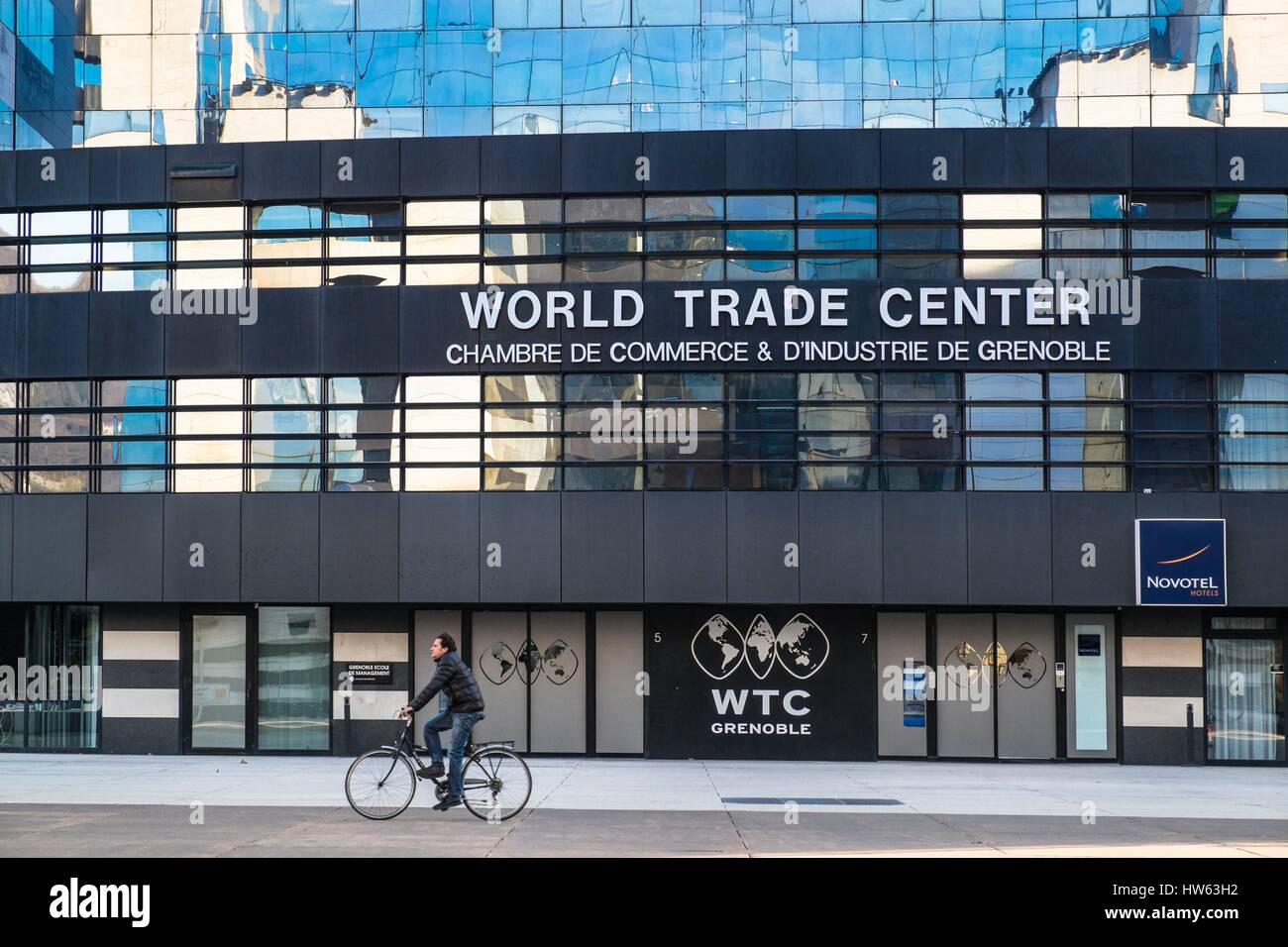 Francia Isere Grenoble Europole district World Trade Center di Grenoble è un congresso e un centro per seminari gestiti dalla Camera di Foto Stock