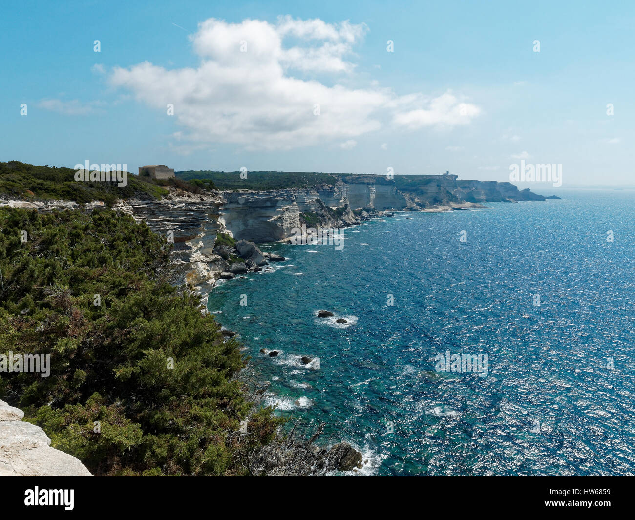 Francia, Corsica, Corse-du-Sud Dipartimento, Corsica Costa Sud Regione, Bonifacio. Foto Stock