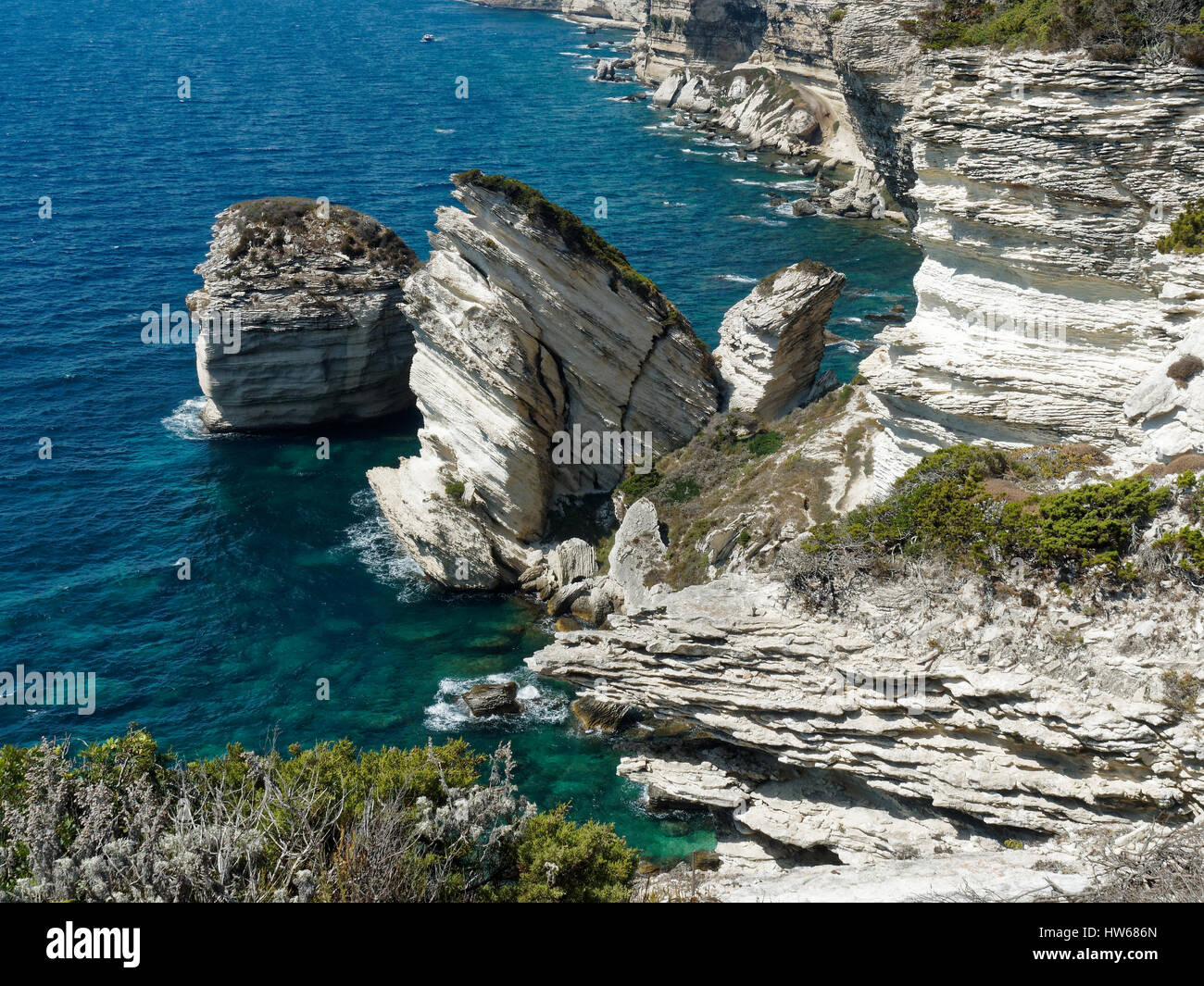 Francia, Corsica, Corse-du-Sud Dipartimento, Corsica Costa Sud Regione, Bonifacio. Foto Stock