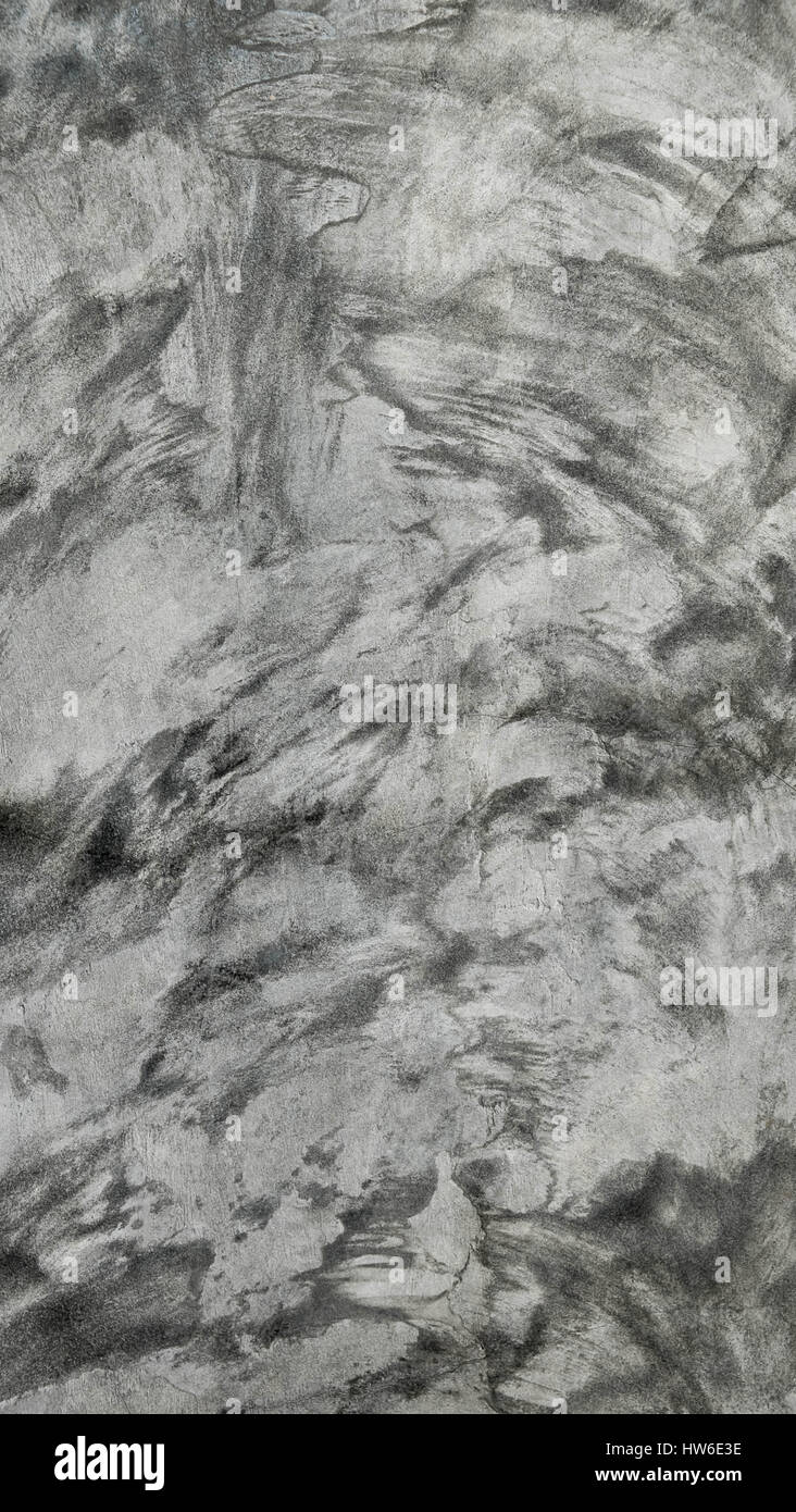 Pareti lucidate sfondo, superficie di cemento, stile loft Foto Stock