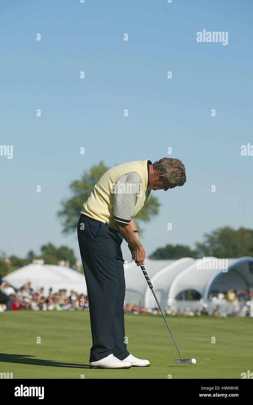 COLIN MONTGOMERIE VINCE LA PARTITA EUROPA OAKLAND HILLS DETROIT USA 19 Settembre 2004 Foto Stock