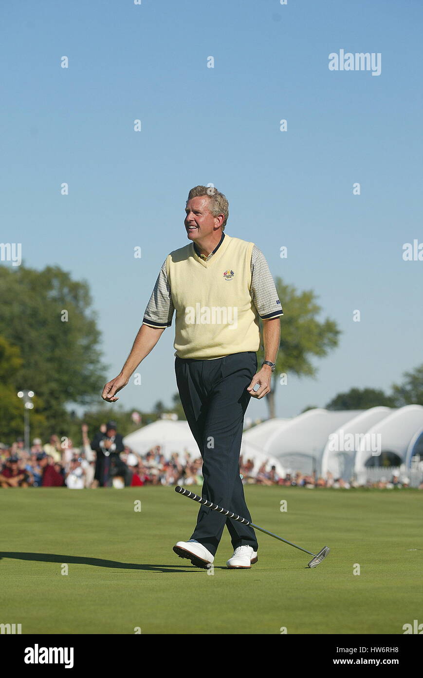 COLIN MONTGOMERIE VINCE LA PARTITA EUROPA OAKLAND HILLS DETROIT USA 19 Settembre 2004 Foto Stock