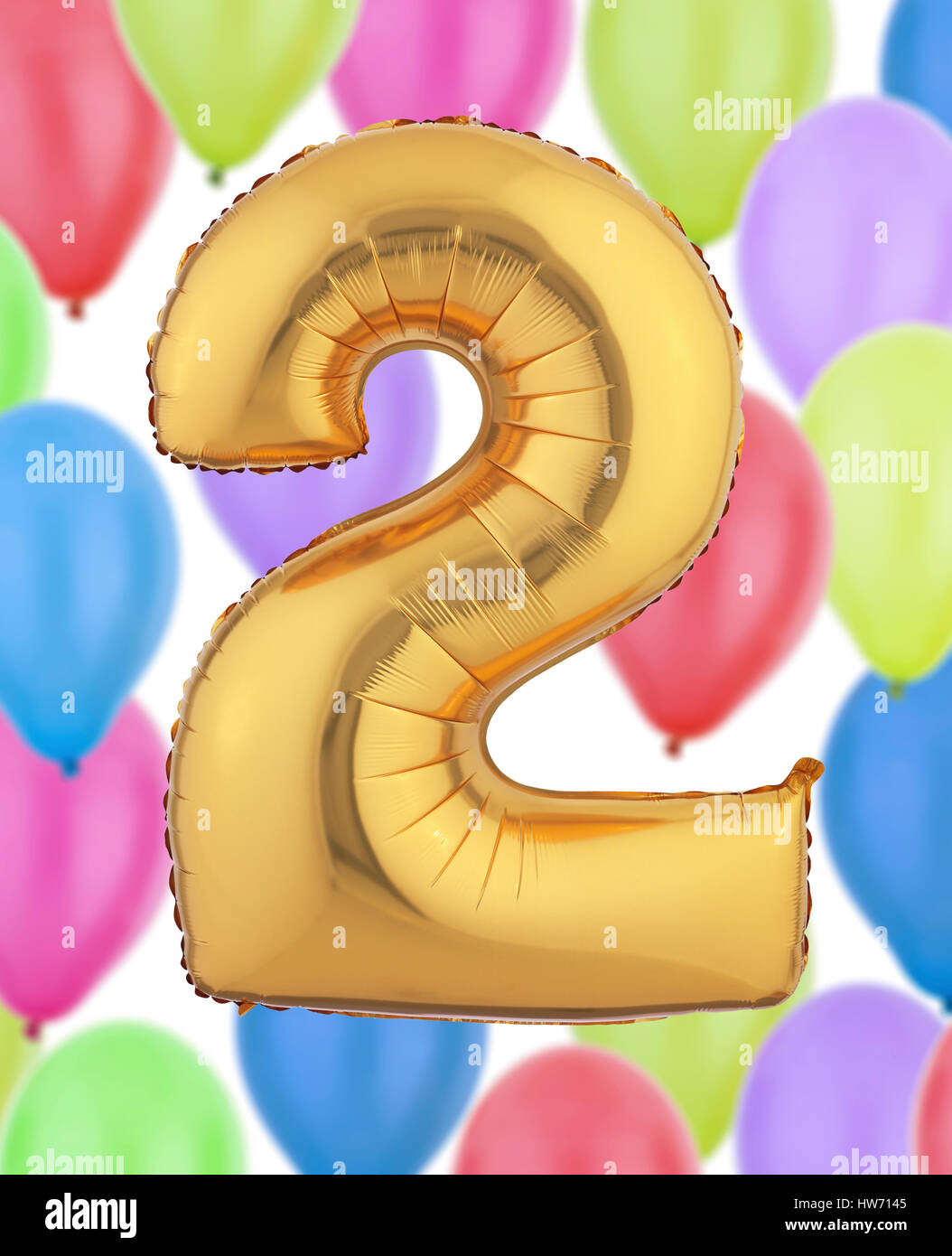 Numero 2 Pallone d'Oro Foto Stock