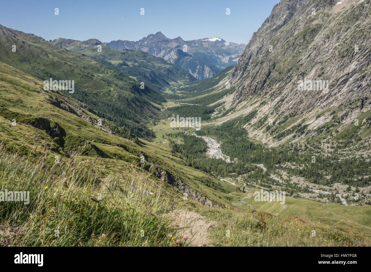 Italian viste panoramiche delle Alpi Foto Stock