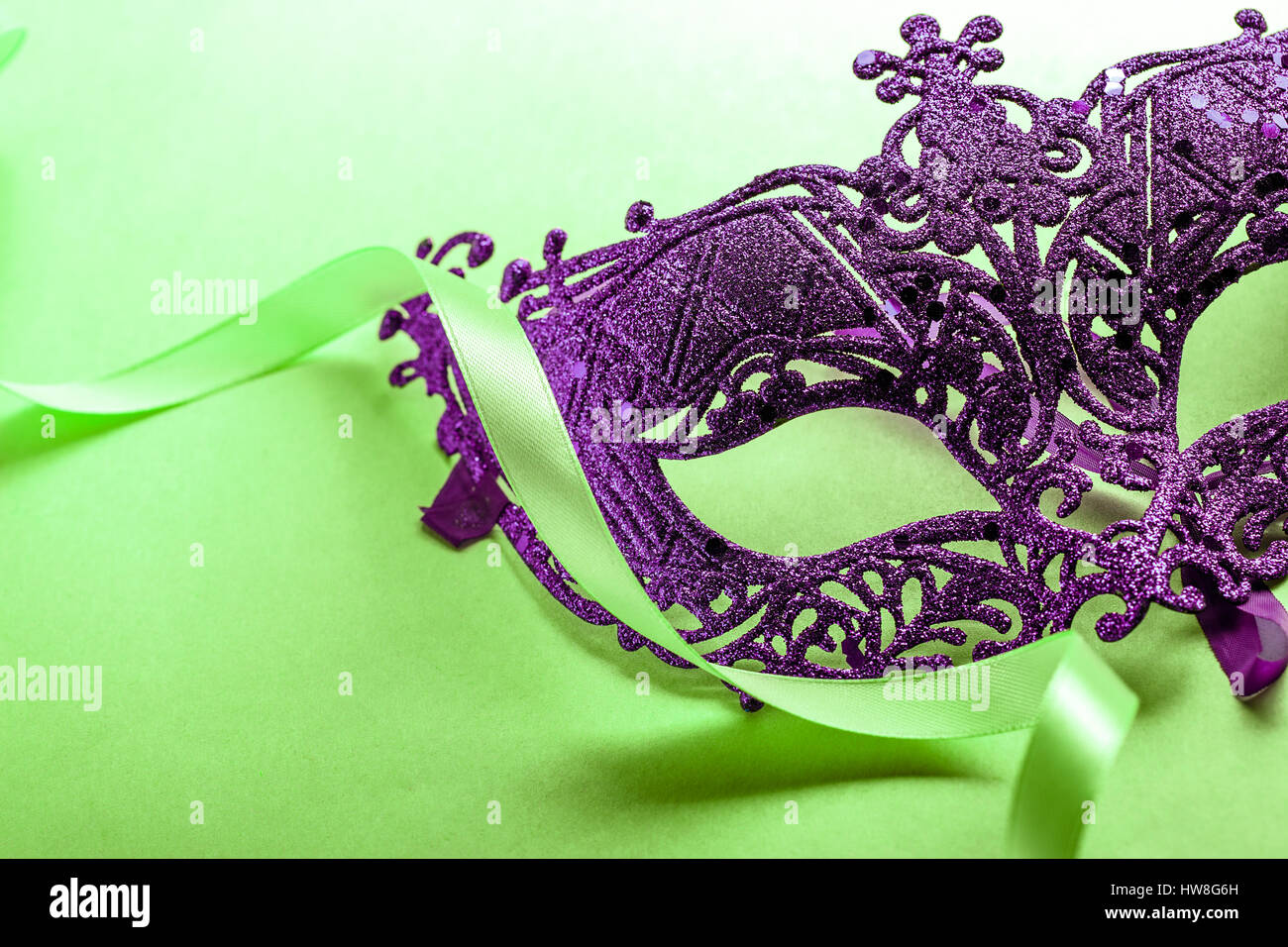 Il carnevale unico travestimento maschera in close up Foto Stock