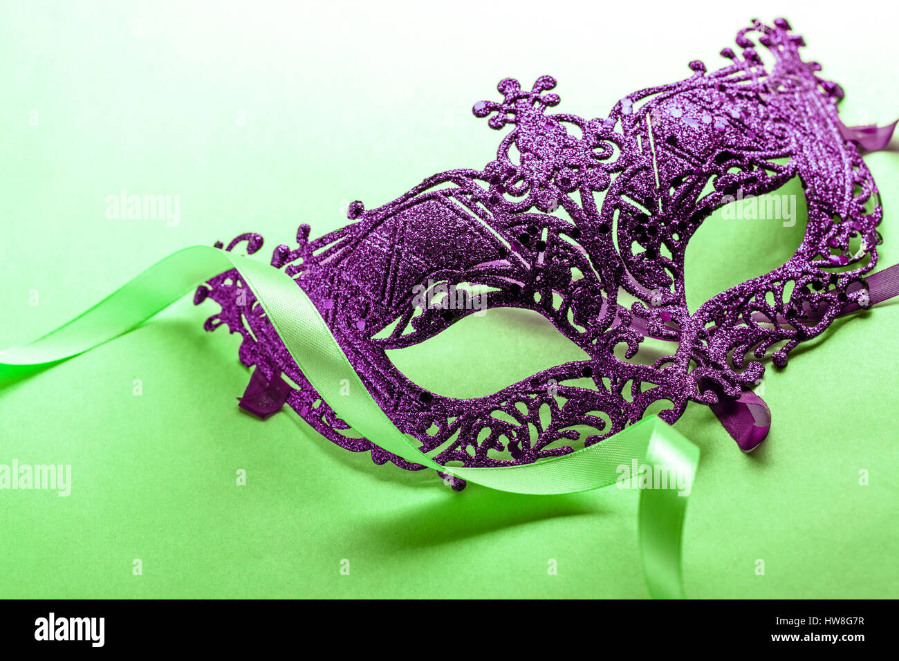 Il carnevale unico travestimento maschera in close up Foto Stock