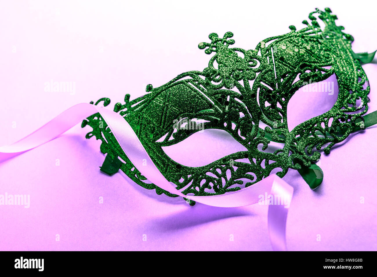 Il carnevale unico travestimento maschera in close up Foto Stock