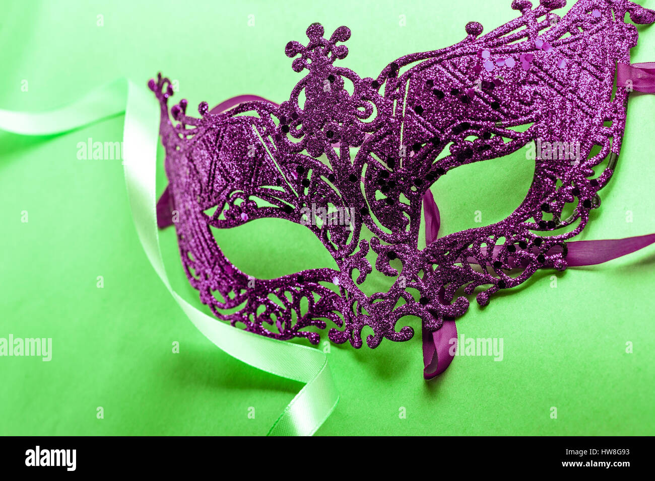 Il carnevale unico travestimento maschera in close up Foto Stock