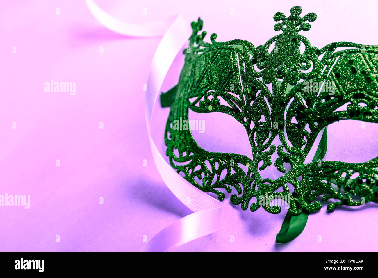 Il carnevale unico travestimento maschera in close up Foto Stock