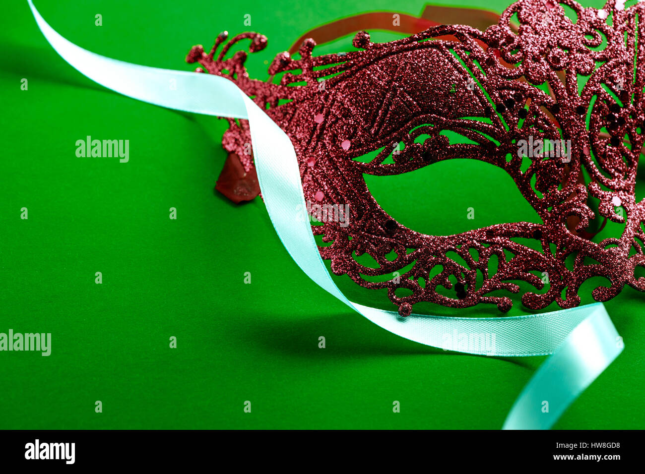 Il carnevale unico travestimento maschera in close up Foto Stock