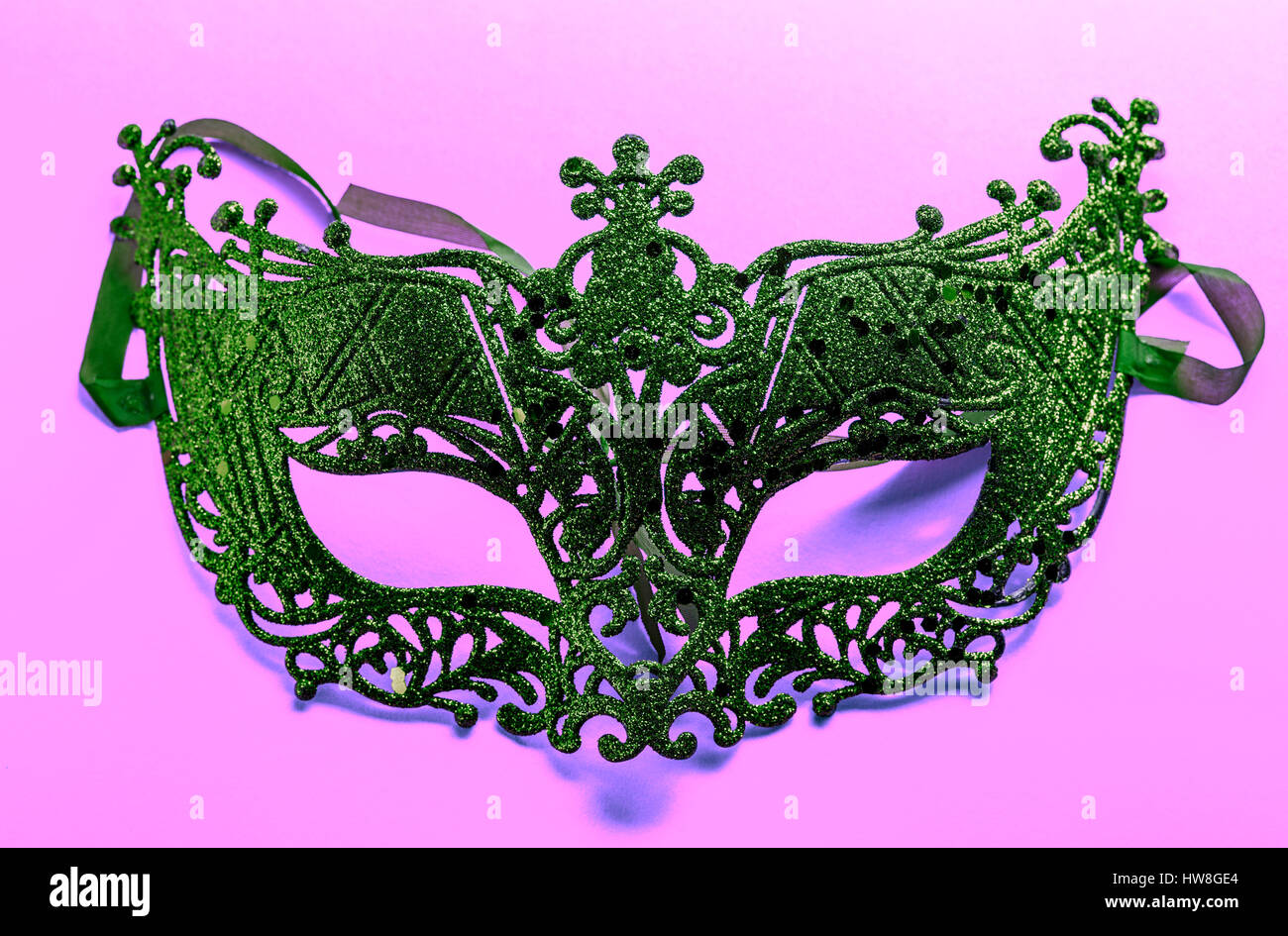 Il carnevale unico travestimento maschera in close up Foto Stock