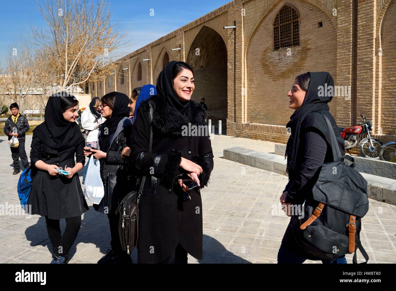 Iran, Provincia di Isfahan, Isfahan, naghsh-ho jahan piazza conosciuta anche come Imam Khomeiny square, elencato come patrimonio mondiale dall' UNESCO Foto Stock