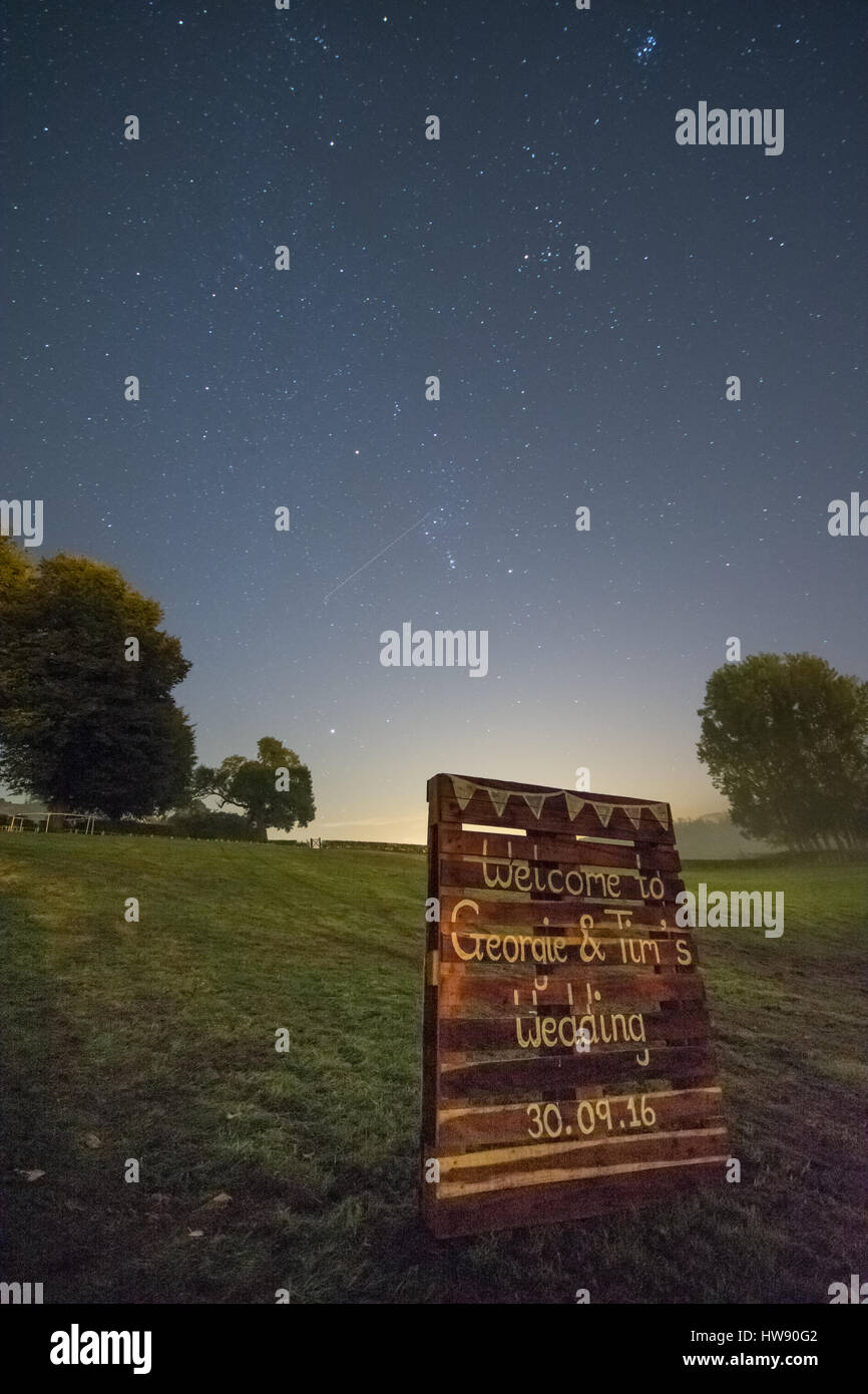 Fotografia astrologica paesaggio Foto Stock