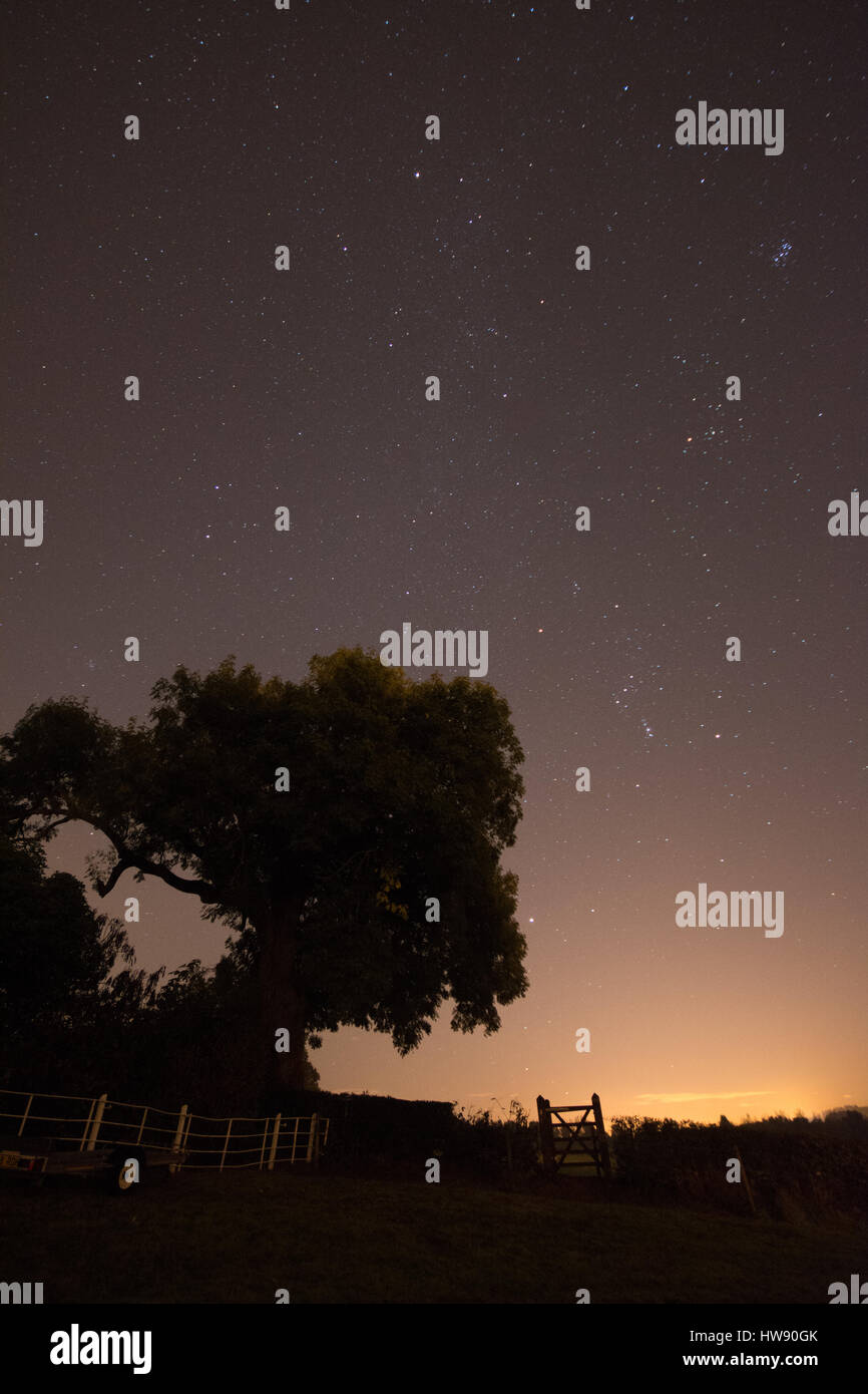 Fotografia astrologica paesaggio Foto Stock