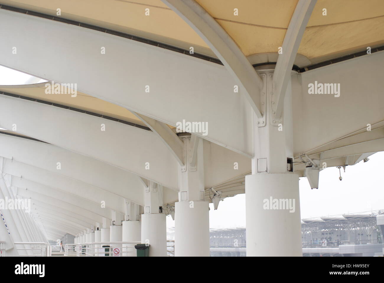 Edificio in tribuna del Sepang International Circuit, Malaysia Foto Stock