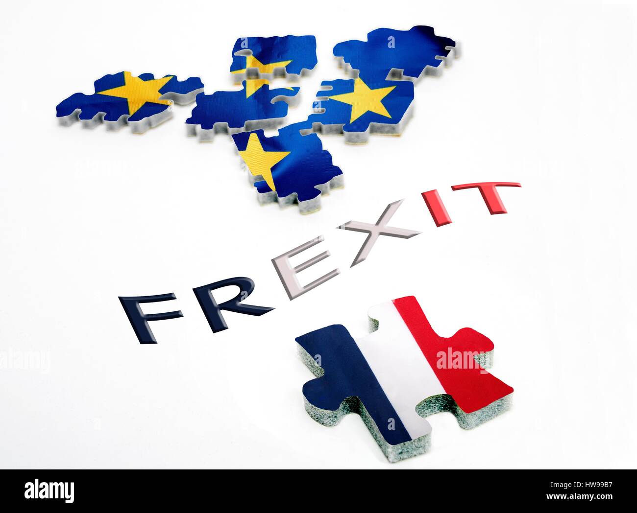 Concetto di Frexit Foto Stock