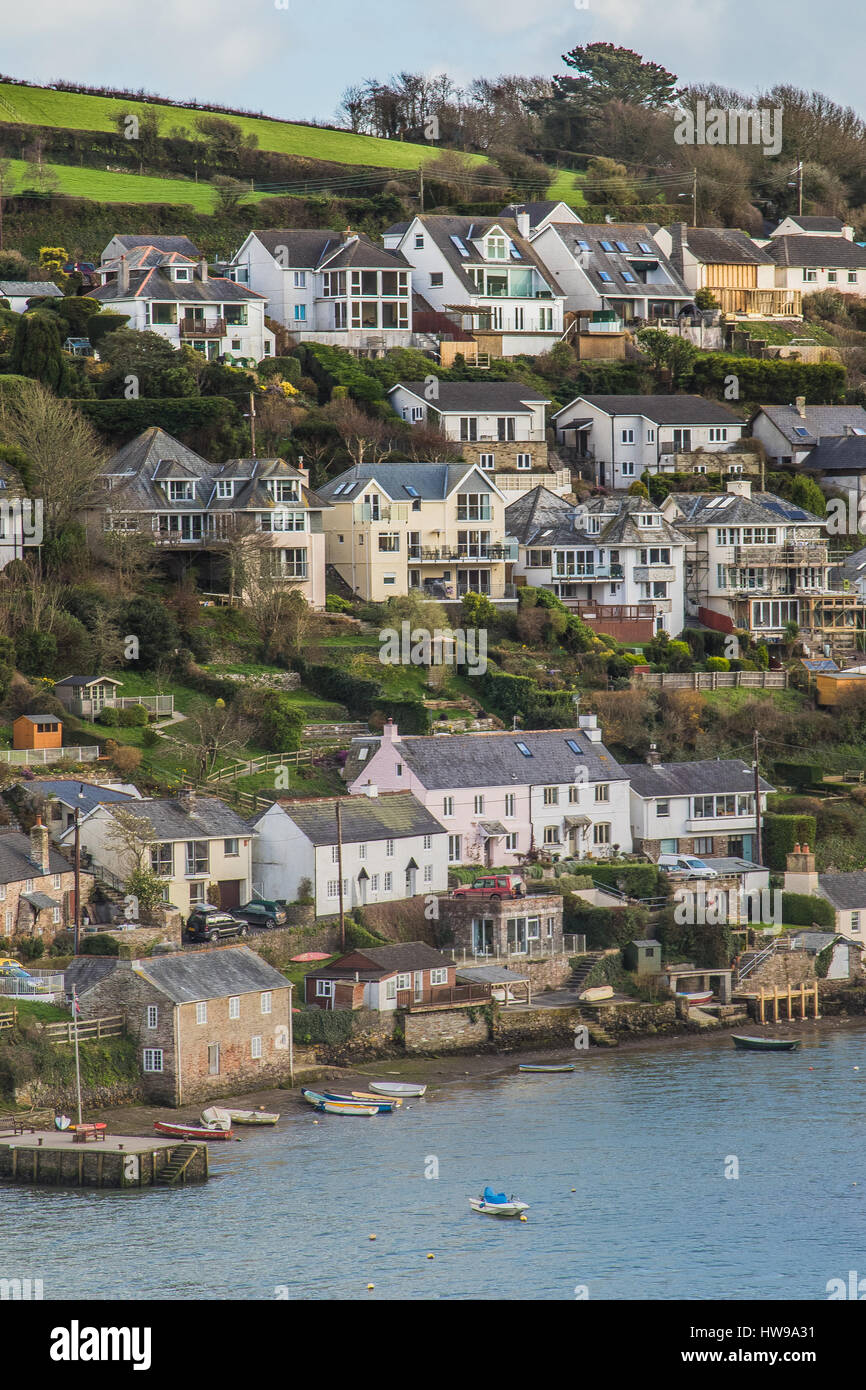 Noss Mayo villaggio nel sud prosciutti, South West Devon, Regno Unito situata sul fiume Yealm Foto Stock