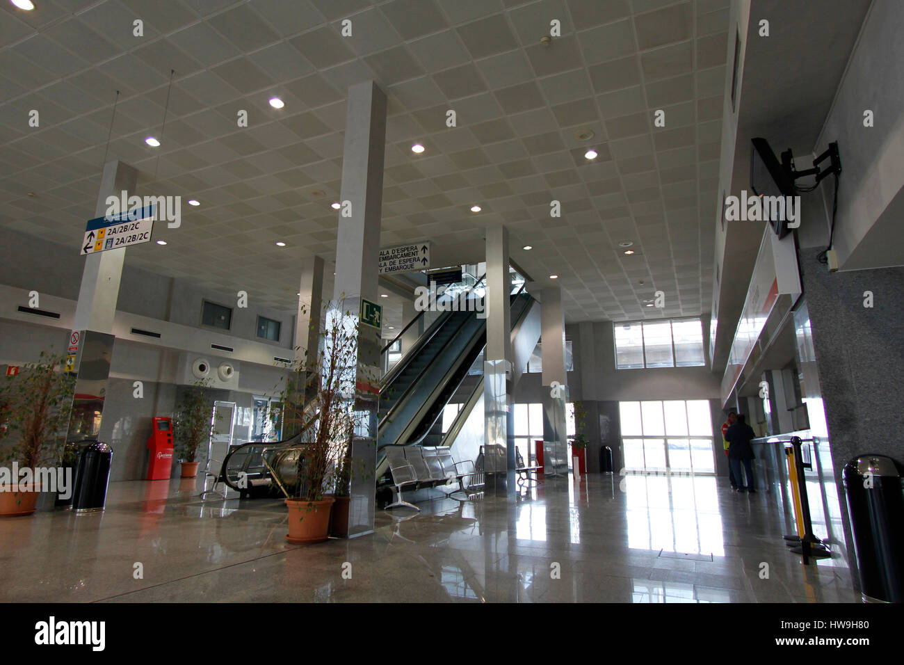 Passeggeri marittima terrminal in Palma de Maiorca Foto Stock