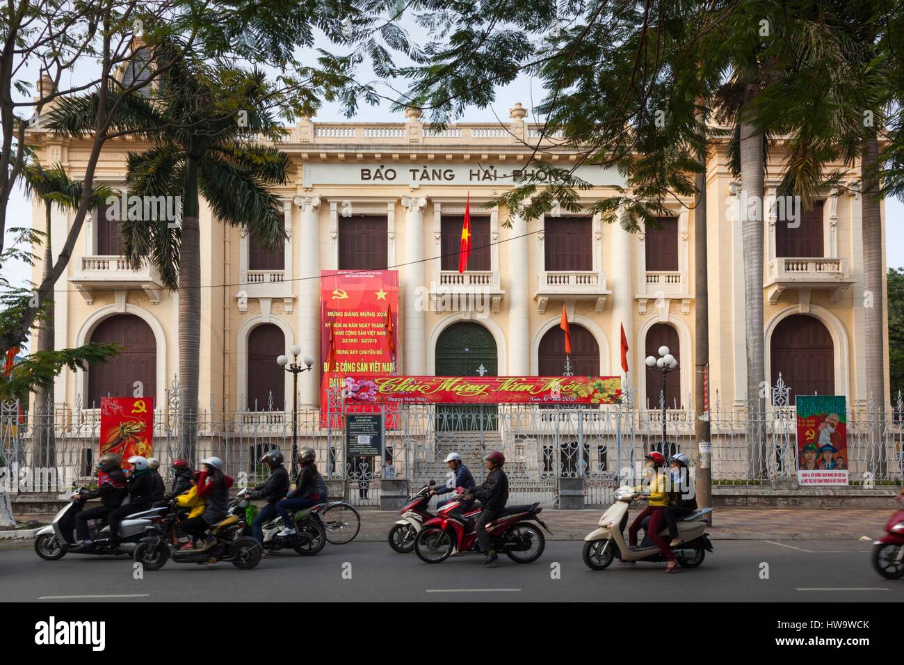 Il Vietnam, Haiphong, Haiphong Museum, esterna Foto Stock