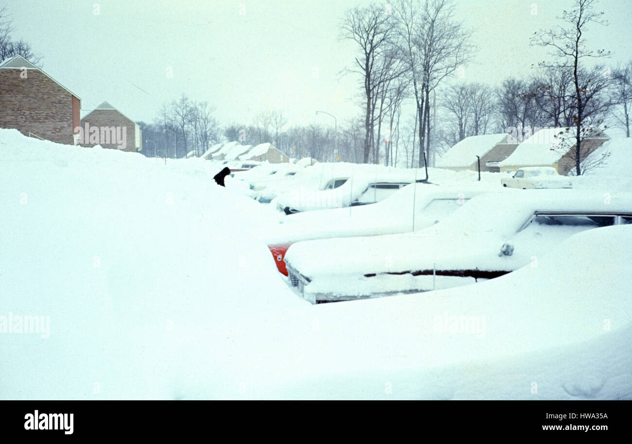 Risultati del Michigan una tempesta di neve Foto Stock