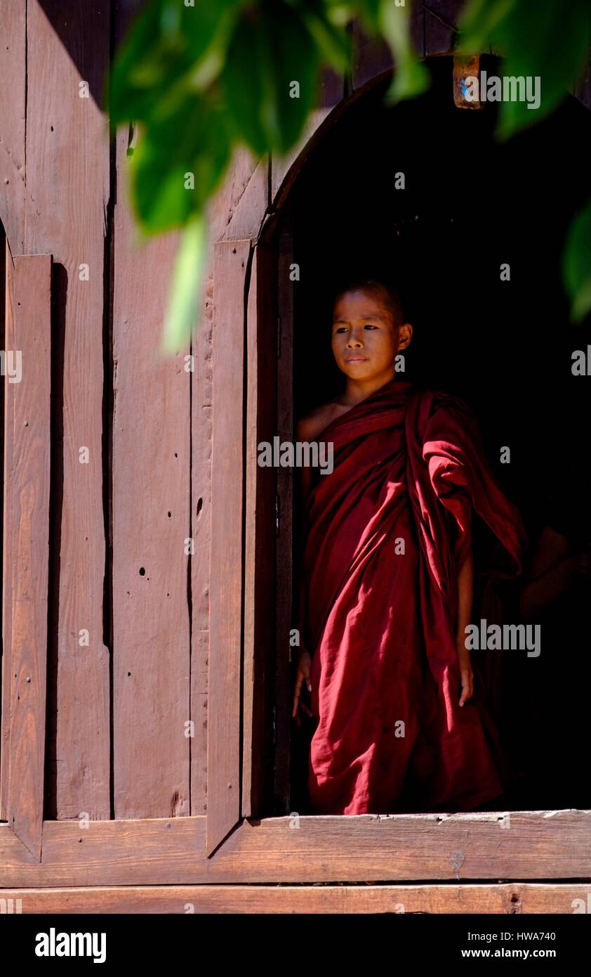 La birmania, myanmar, stato Shan, vicino Lago Inle, Pagoda e il monastero di Shwe Yam Pie Foto Stock