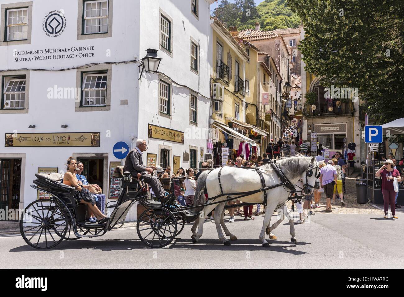 Il Portogallo, Lisboa e Provincia di Setubal, Sintra elencati come patrimonio mondiale dall' UNESCO Foto Stock
