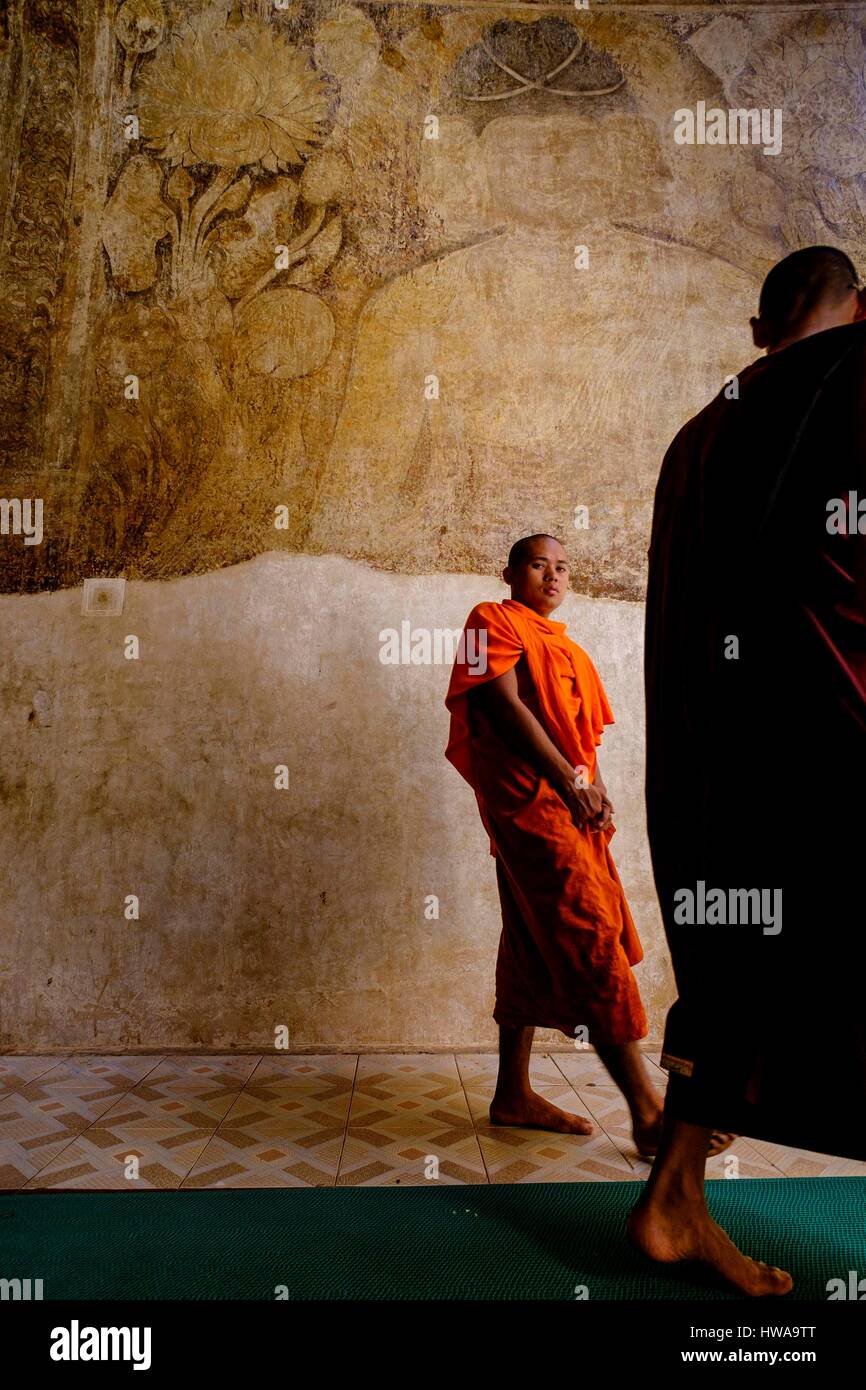 Myanmar, Bagan, tempio di Htilo Milo datato 13 esimo secolo. Foto Stock