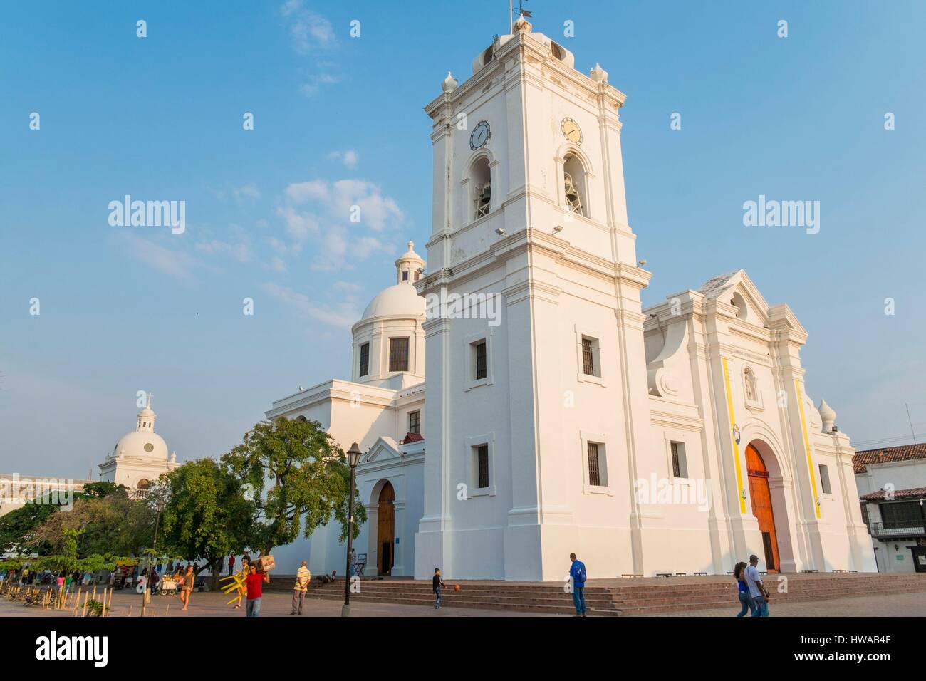 La Colombia, dipartimento di Magdalena, Santa Marta cattedrale Foto Stock