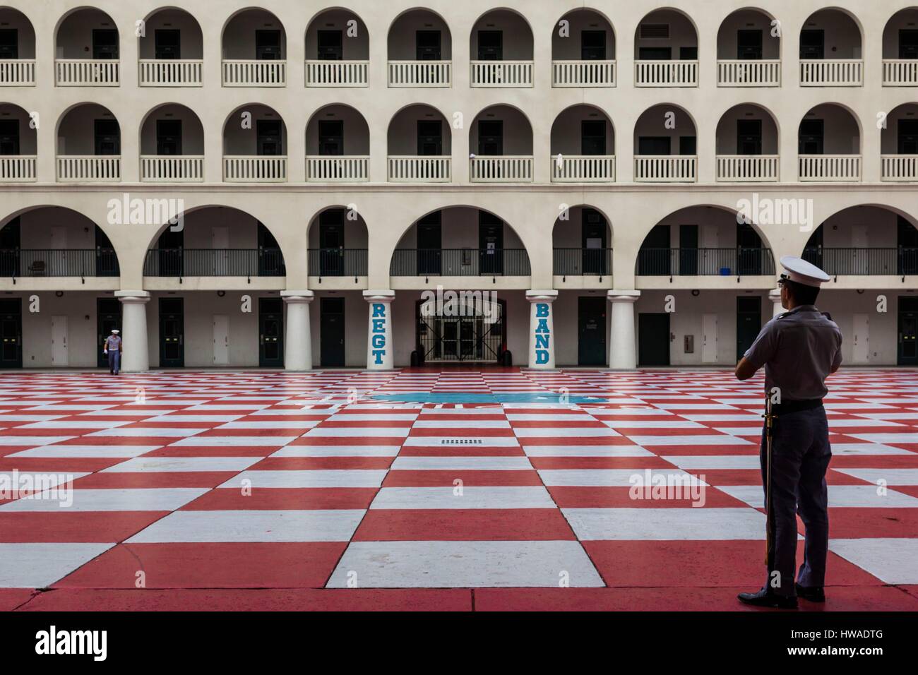 Stati Uniti, Carolina del Sud, Charleston, la Cittadella, collegio militare, residence hall Foto Stock