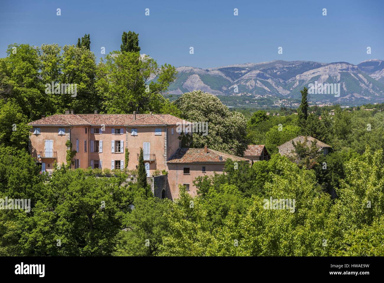 Francia, Alpes de Haute Provence, Sisteron, architettura della casa tipica Foto Stock