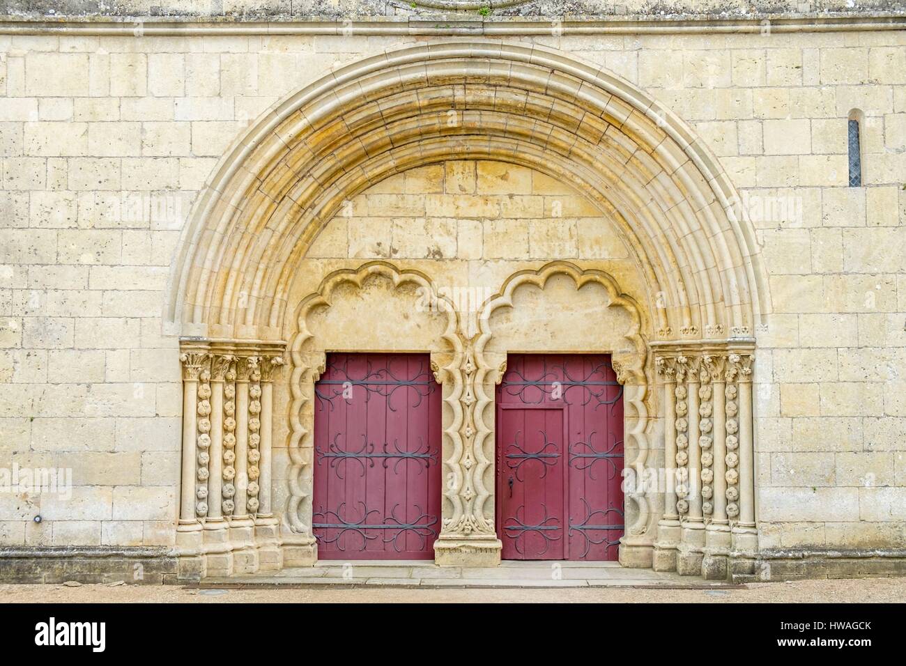 Francia, Yonne, Montreal, alla chiesa di Notre Dame Foto Stock