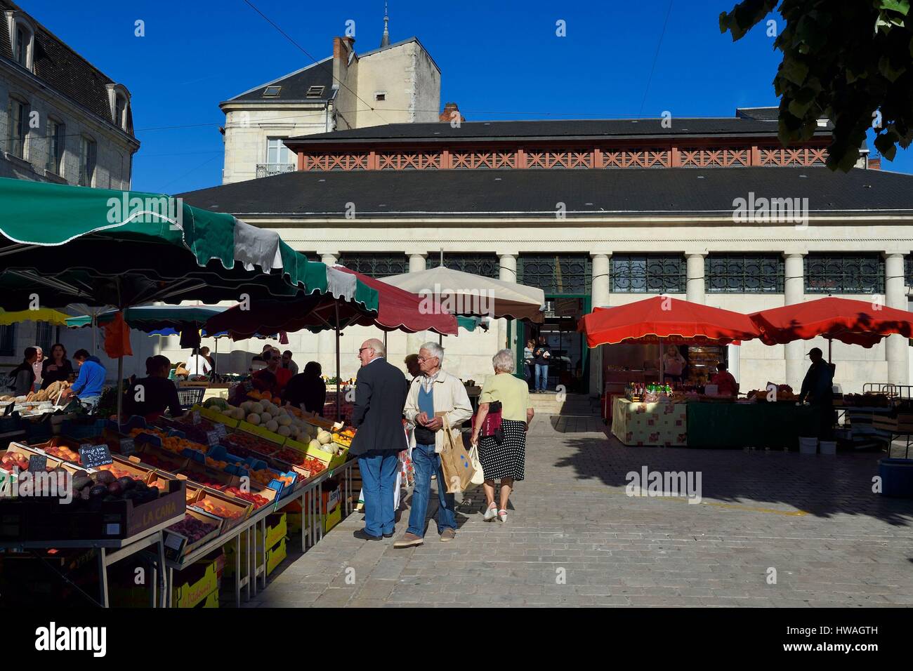 Francia - Dordogne, Bianco Perigord, Perigueux, place du Coderc, il mercato coperto (halle du Coderc) Foto Stock