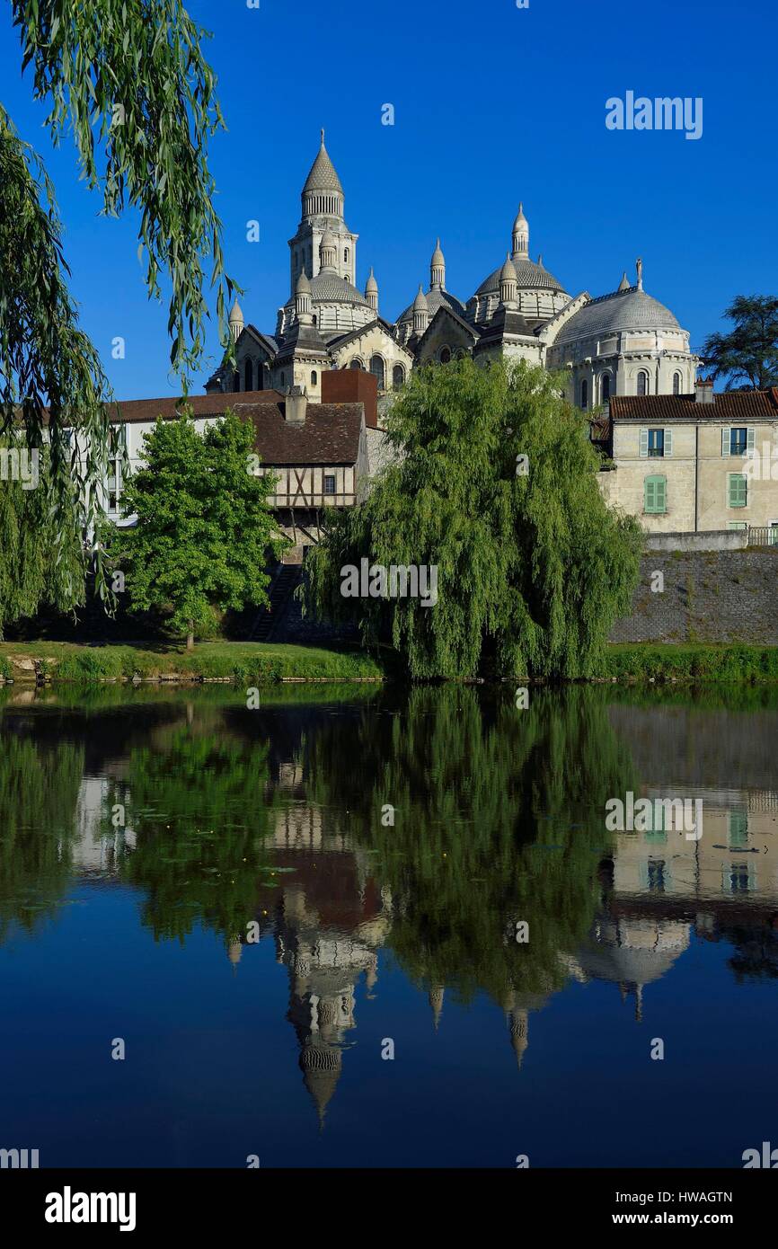 Francia - Dordogne, Bianco Perigord, Perigueux, San Front cattedrale, fermo sulla rotta di Santiago de Compostela elencati come patrimonio mondiale dall'UNESCO, e TH Foto Stock