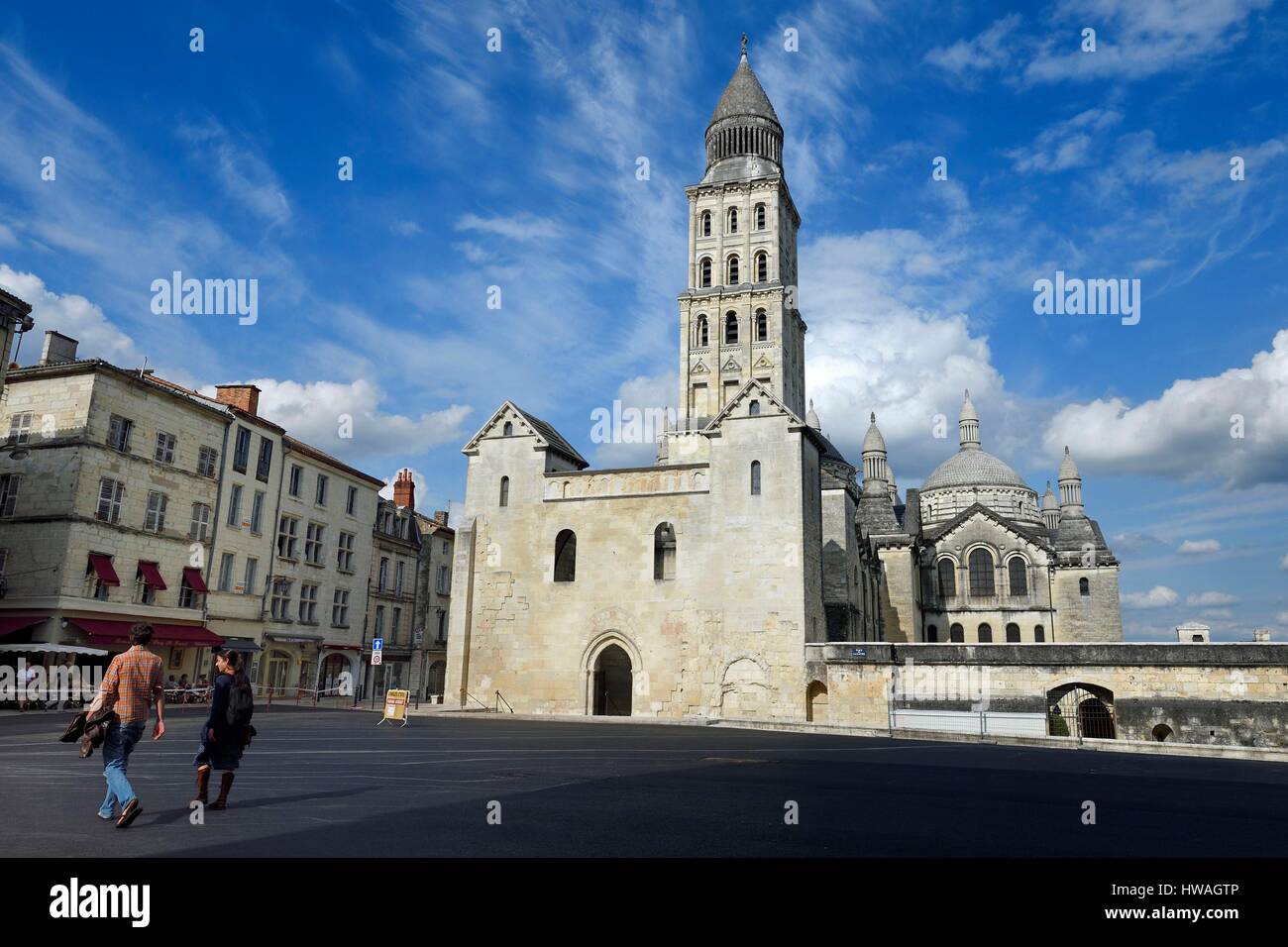 Francia - Dordogne, Bianco Perigord, Perigueux, San Front cattedrale, fermo sulla rotta di Santiago de Compostela elencati come patrimonio mondiale dall' UNESCO Foto Stock