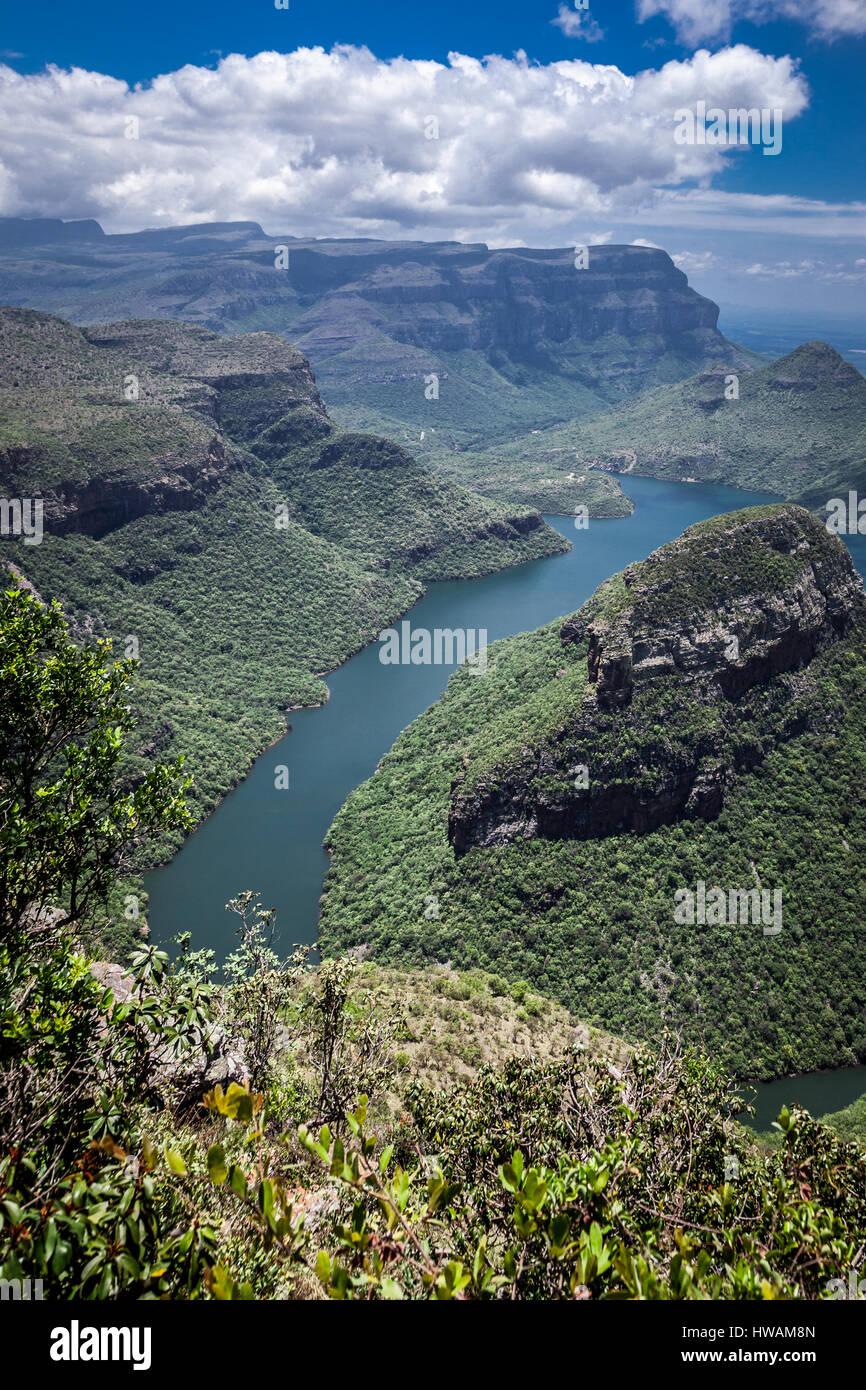 Scenario mozzafiato del Panorama Route in Sud Africa - Blyde River Canyon Foto Stock