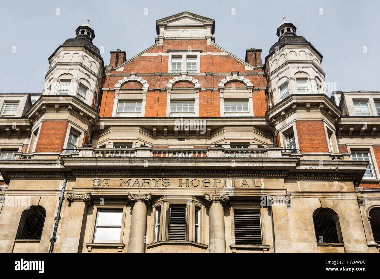 St Mary's Hospital, Londra, Inghilterra, Regno Unito Foto Stock