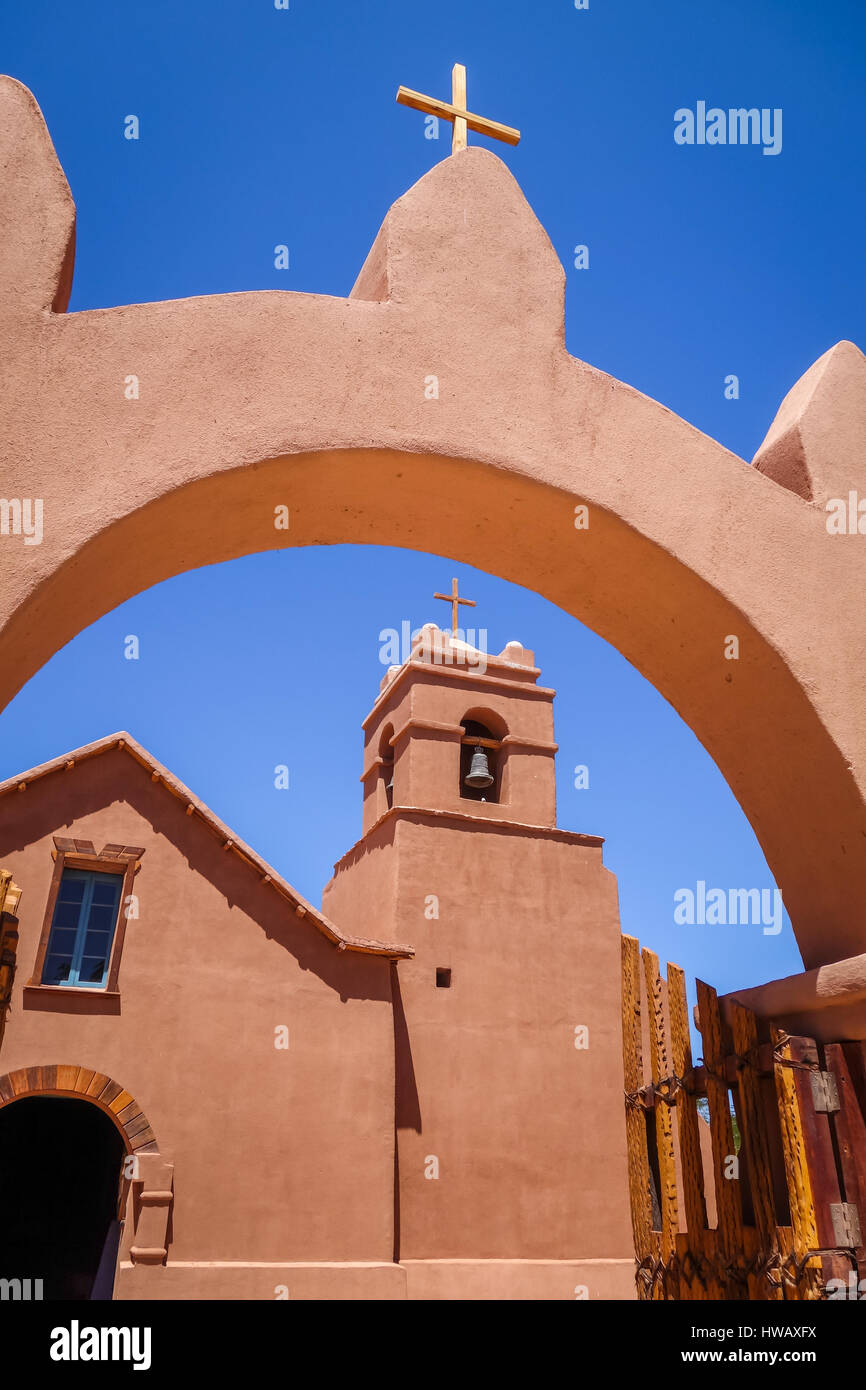Vecchia chiesa di San Pedro de Atacama, Cile Foto Stock