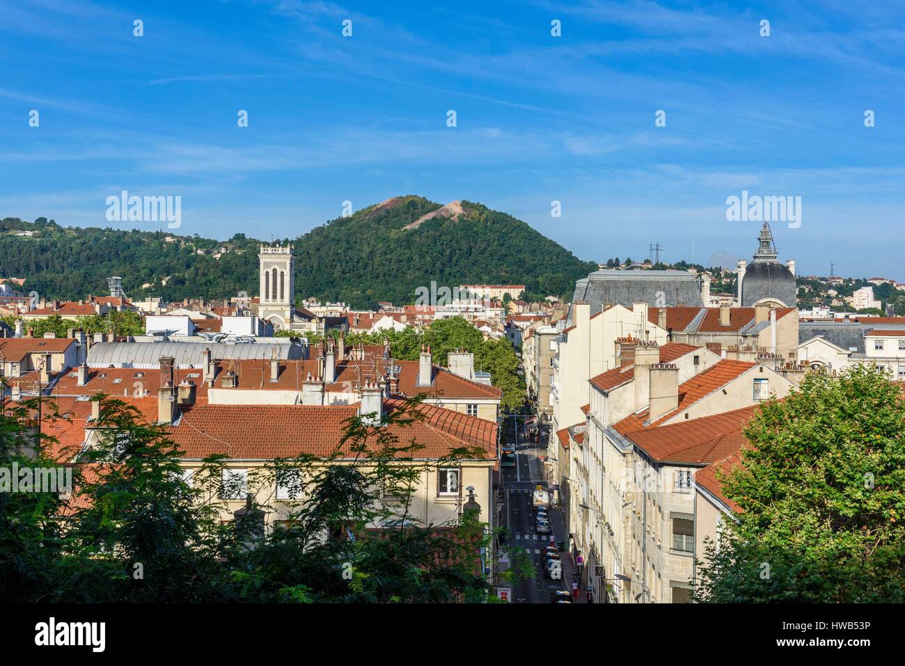 Francia, Loire, Saint Etienne, downtown, Saint Charles cattedrale Borromee Foto Stock