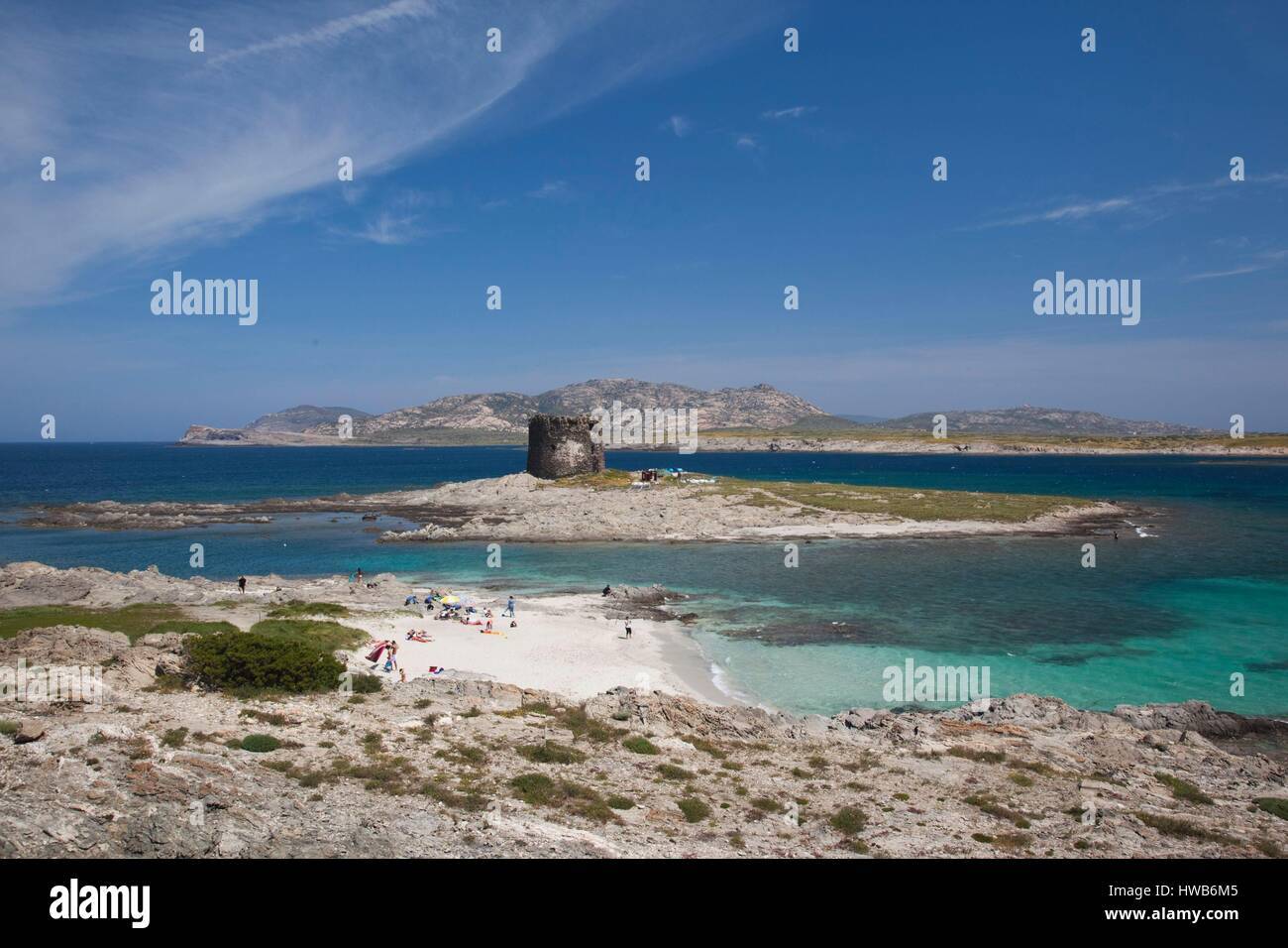 View of the spiaggia della pelosa beach immagini e fotografie stock ad alta  risoluzione - Alamy