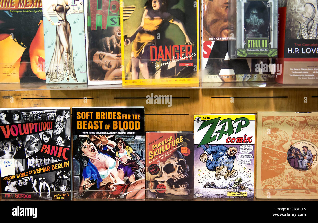 Glendale, California, Stati Uniti d'America. Xix Mar, 2017. La trentottesima annuale di Los Angeles Vintage Paperback collezionisti mostrano il più grande spettacolo del mondo nel suo genere, offre la messa in commercio di fantascienza, mistero e romanticismo, hard-boiled detective e altra pasta di legno paperback che erano popolari durante la metà e la fine del ventesimo secolo. Credito: Brian Cahn/ZUMA filo/Alamy Live News Foto Stock