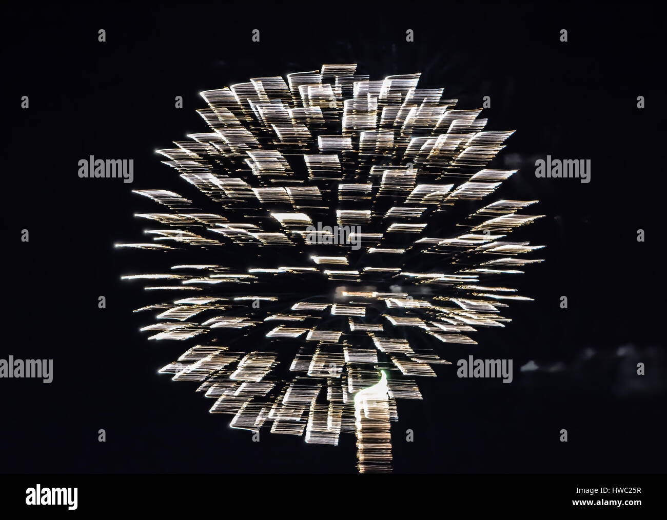 Brillano di luce di pentecoste Il fuoco funziona Foto Stock