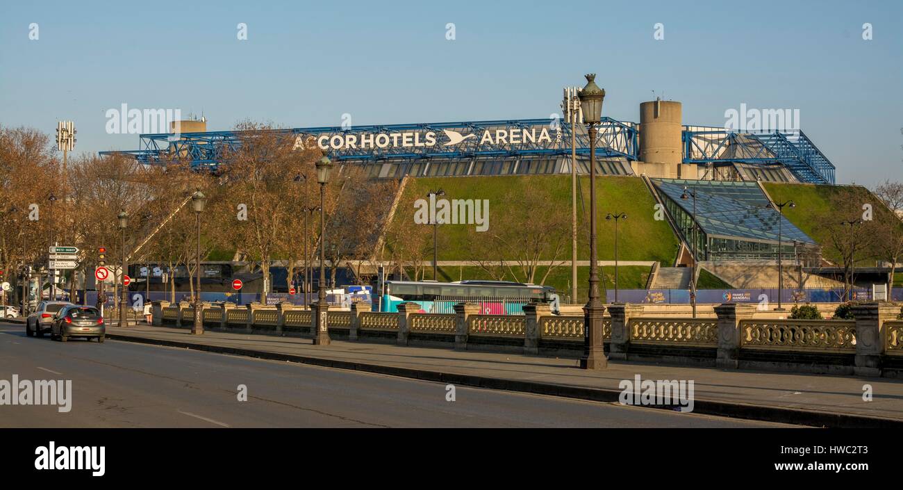 Palazzo Omnisports di Parigi Bercy (AccordHotel Arena) Parigi. Francia Foto Stock