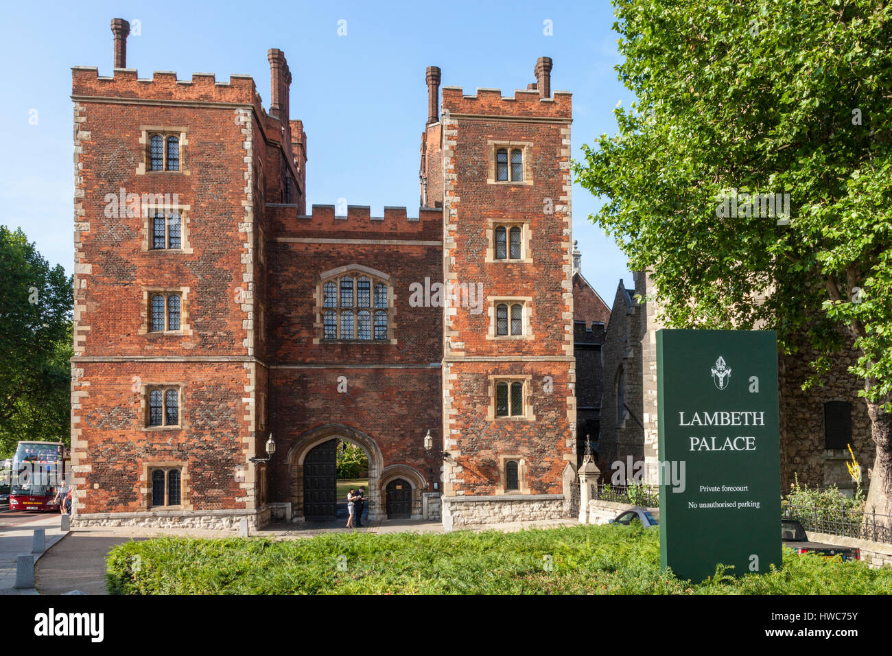 Lambeth Palace di Londra, Regno Unito Foto Stock