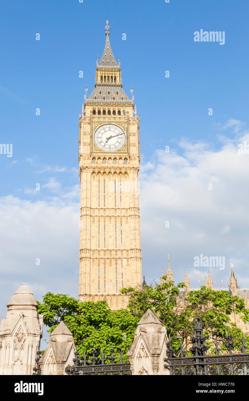 Elizabeth Tower, comunemente noto come il Big Ben, London, England, Regno Unito Foto Stock