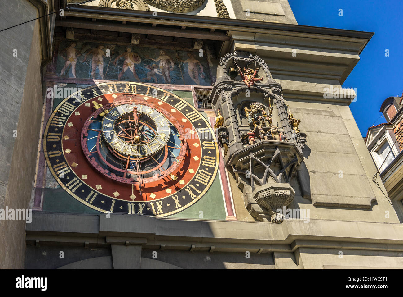 Bern, Svizzera il famoso orologio Foto Stock