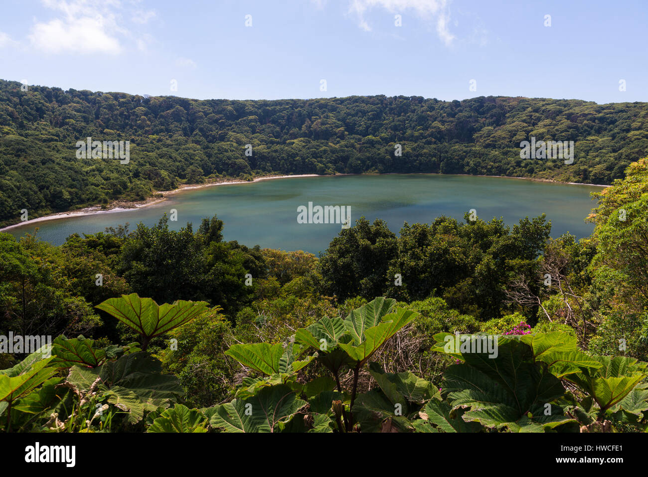 Crater Lake, il Parco Nazionale del Vulcano Poas Vulcano Poas, Costa Rica Foto Stock