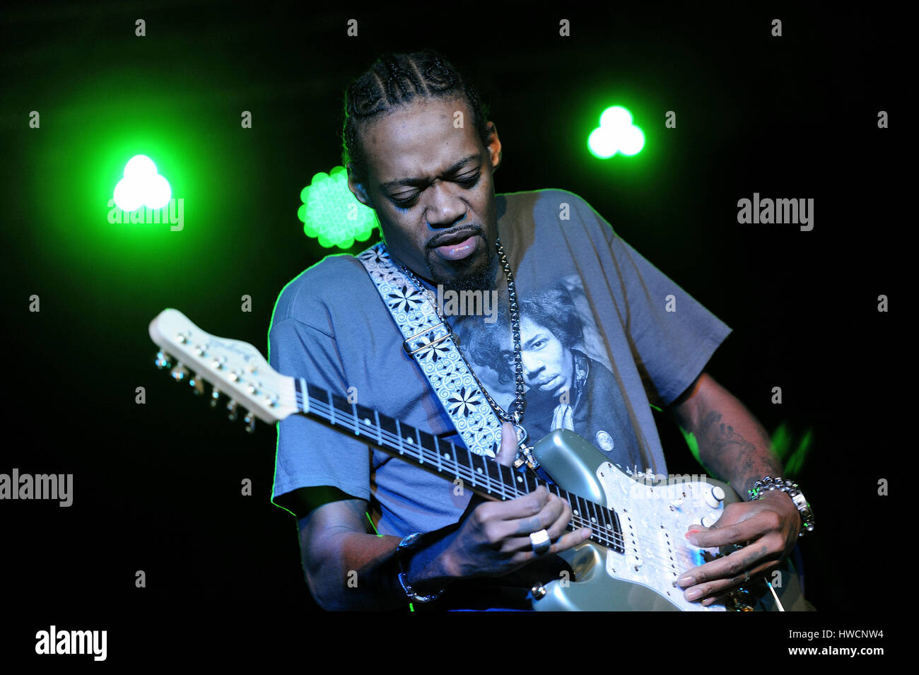 Eric Gales, (alias Raw Dawg) (nato il 29 ottobre 1974, Memphis Tennessee, hard rock, blues, heavy metal,musicista, cantautore,foto Kazimierz Jurewicz, Foto Stock