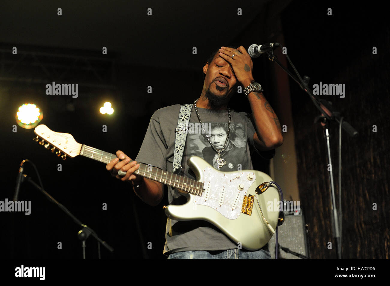 Eric Gales, (alias Raw Dawg) (nato il 29 ottobre 1974, Memphis Tennessee, hard rock, blues, heavy metal,musicista, cantautore,foto Kazimierz Jurewicz, Foto Stock