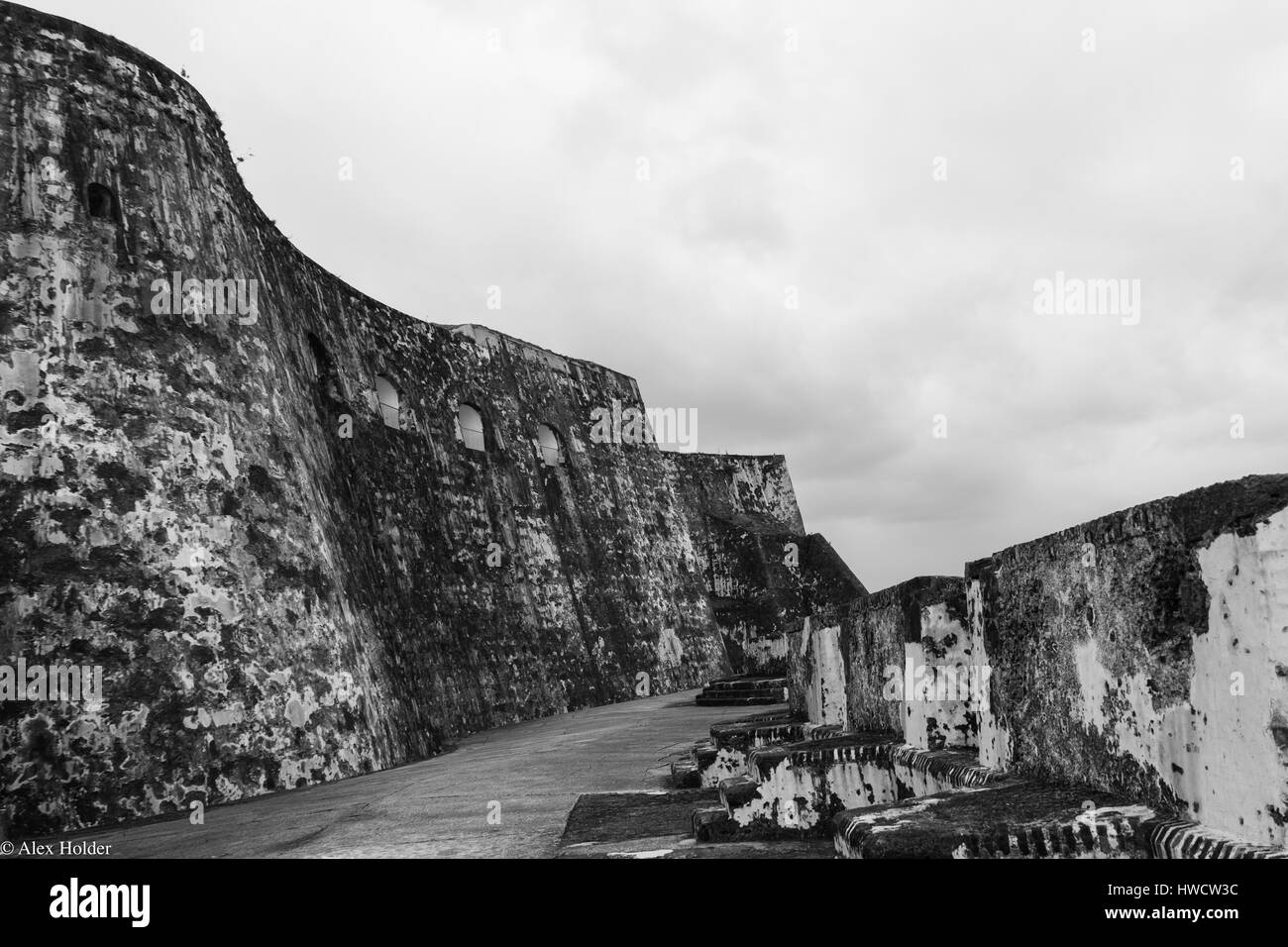 Castillo de San Cristobal, Puerto Rico. Foto Stock