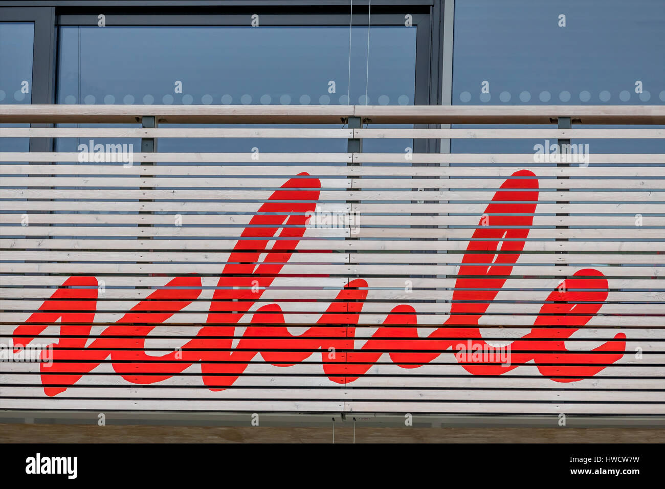 Facciata della scuola, simbolo per l'istruzione e Schulrefom, Schulgebäude Fassade, simbolo für Bildung und Schulrefom Foto Stock